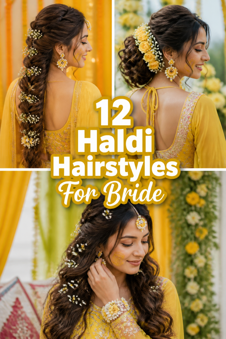 🌼 12 Haldi Hairstyles For Bride
