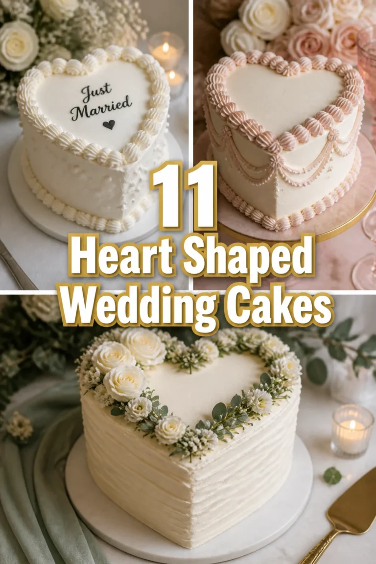 ❤️ 11 Heart Shaped Wedding Cakes