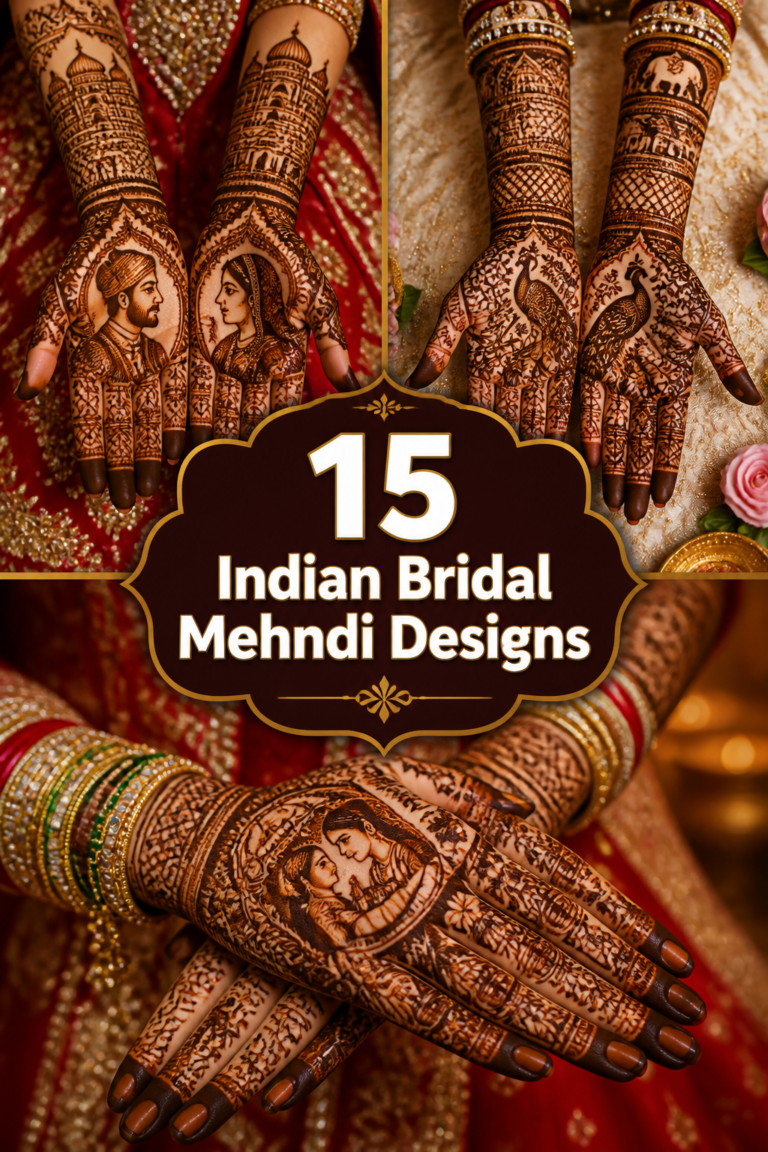 🪷 15 Indian Bridal Mehndi Designs