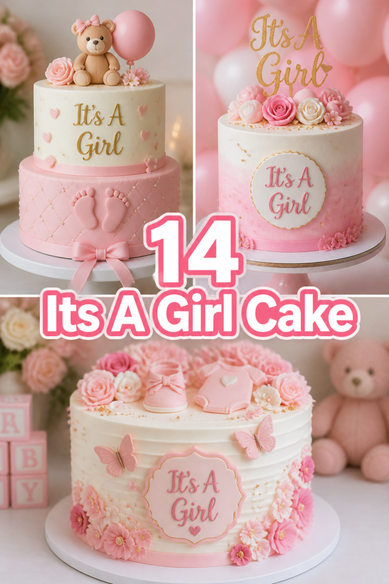 🎀 14 Its A Girl Cake