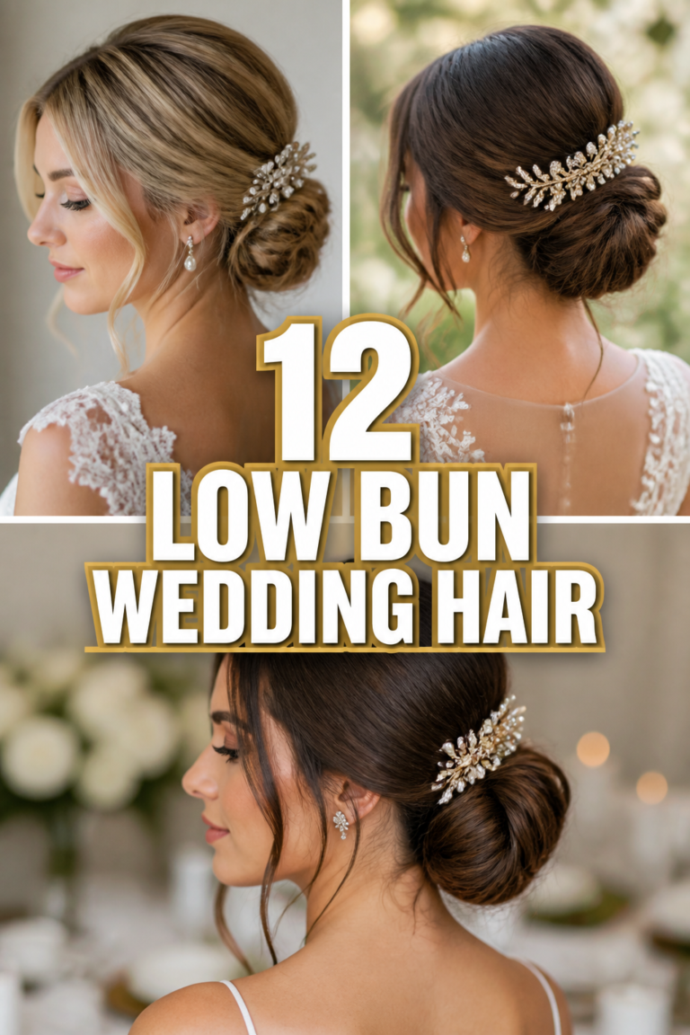 👰‍♀️ 12 Low Bun Wedding Hair