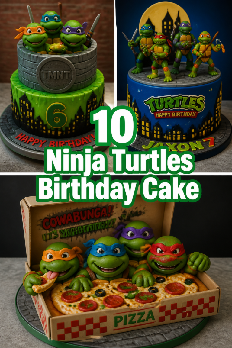 🍕 10 Ninja Turtles Birthday Cake