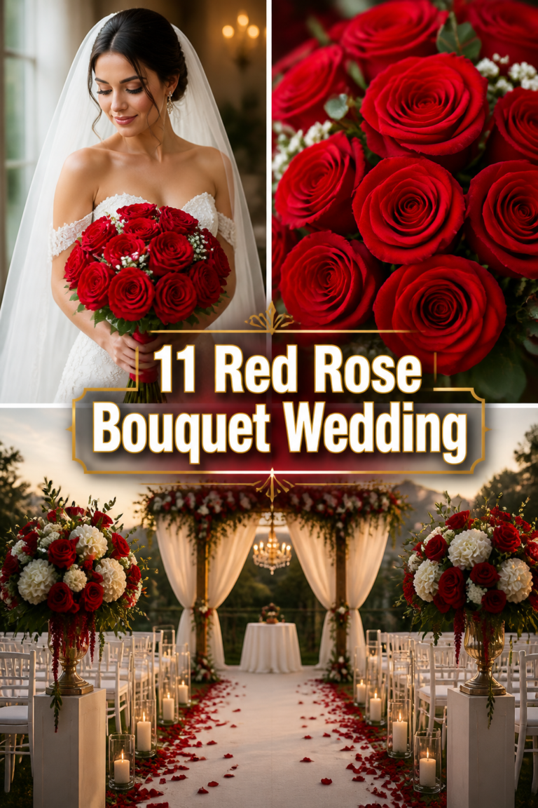 🌹 11 Red Rose Bouquet Wedding
