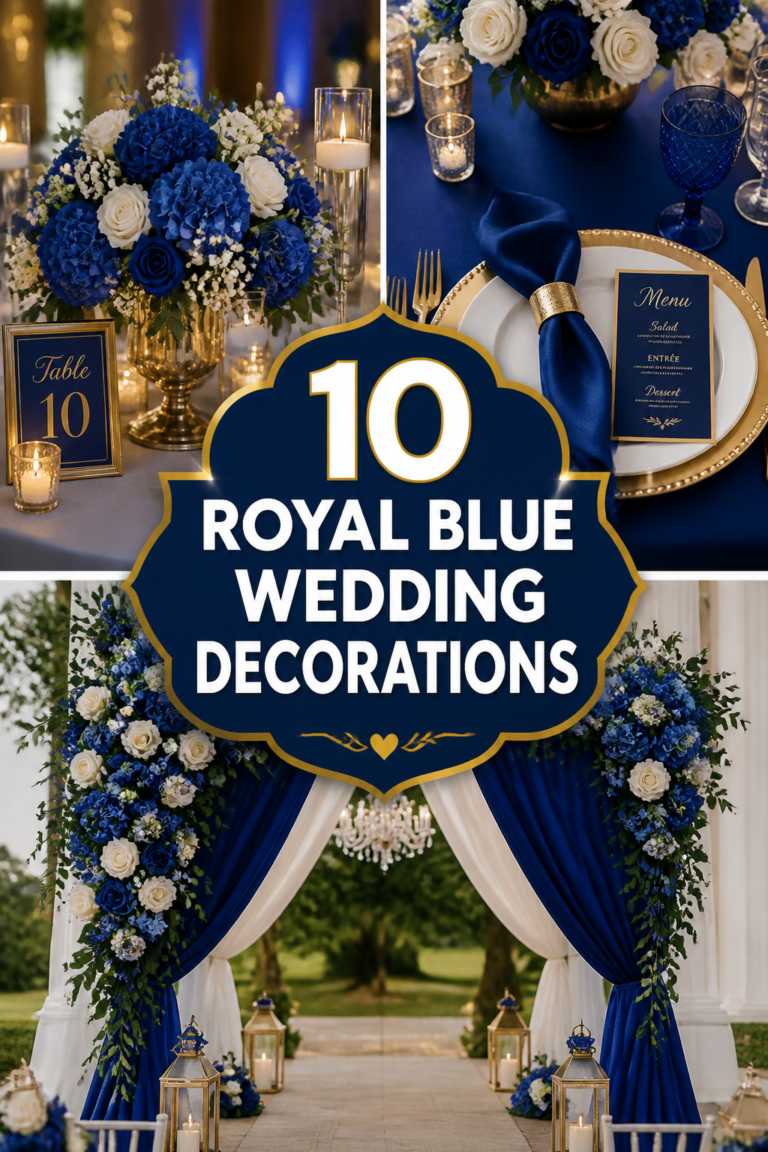 💙 10 Royal Blue Wedding Decorations