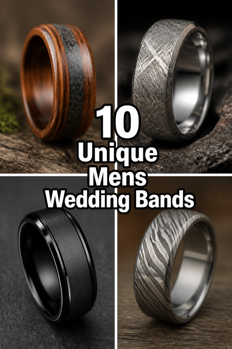💍 10 Unique Mens Wedding Bands