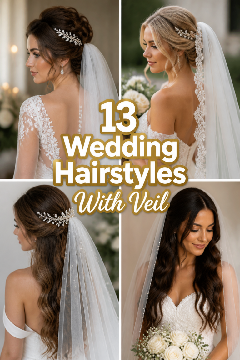 👰‍♀️ 13 Wedding Hairstyles With Veil
