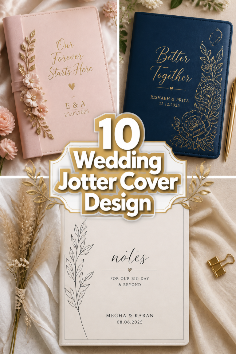 💐 10 Wedding Jotter Cover Design