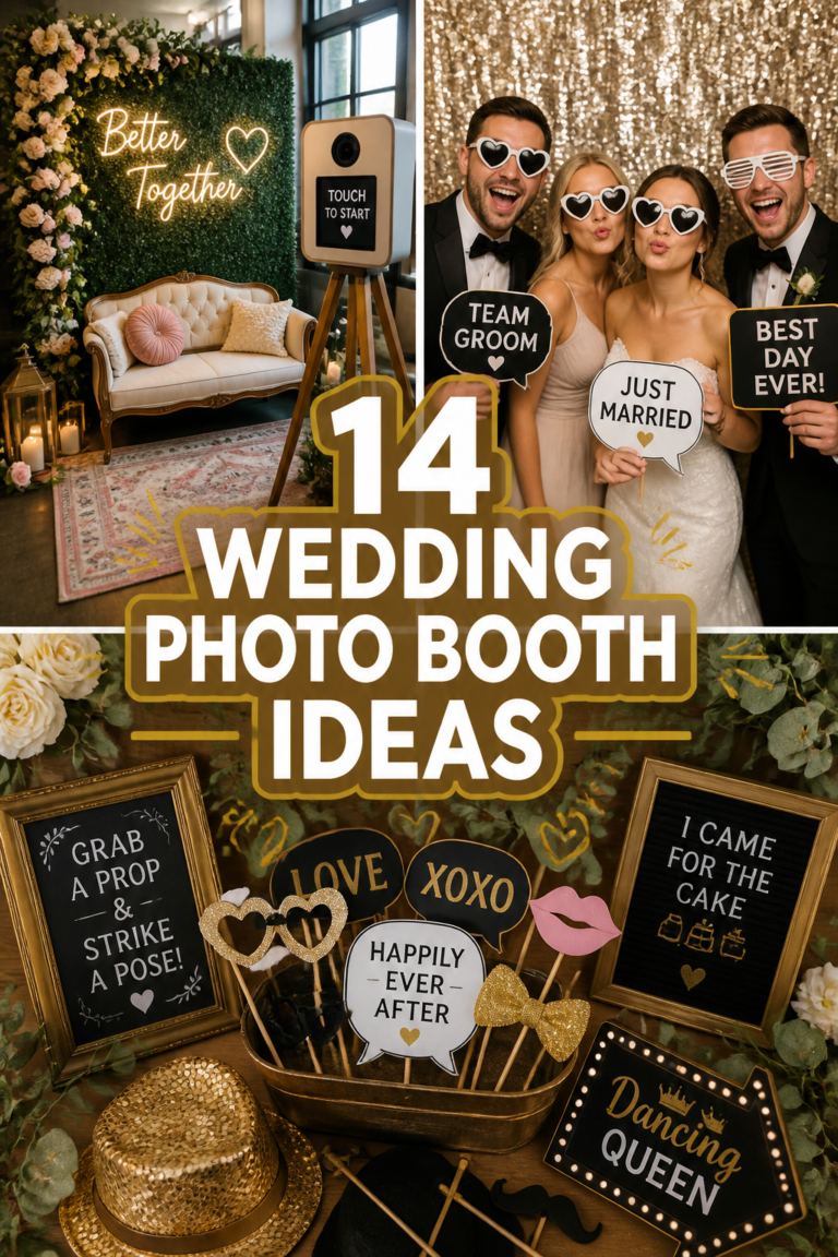 📸 14 Wedding Photo Booth Ideas