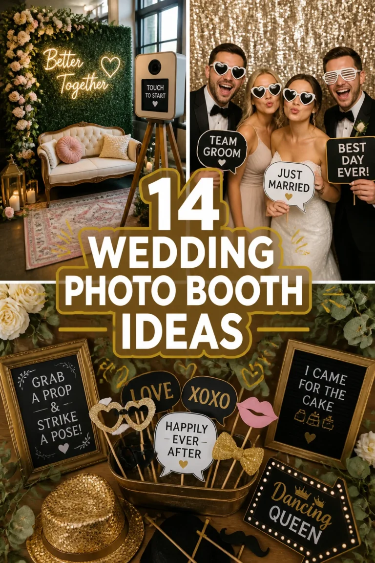 📸 14 Wedding Photo Booth Ideas