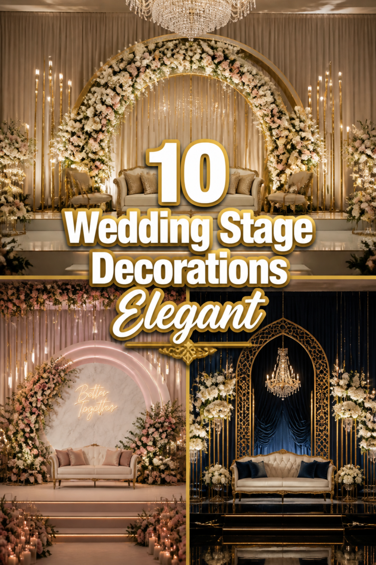 💖 10 Wedding Stage Decorations Elegant