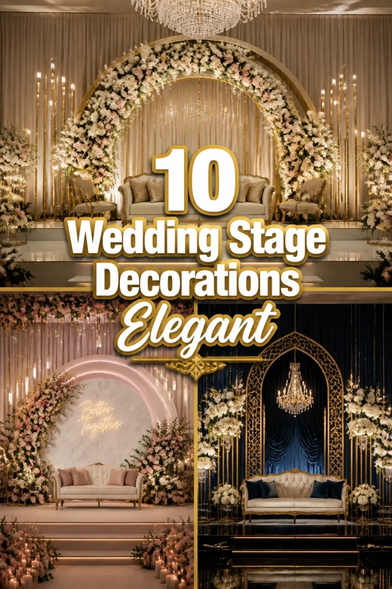💖 10 Wedding Stage Decorations Elegant