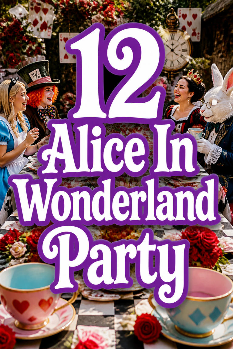 12 Alice In Wonderland Party