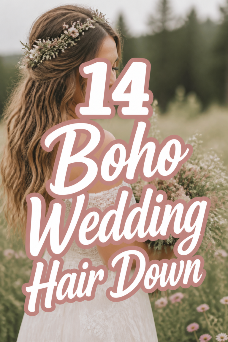 🌸 14 Boho Wedding Hair Down