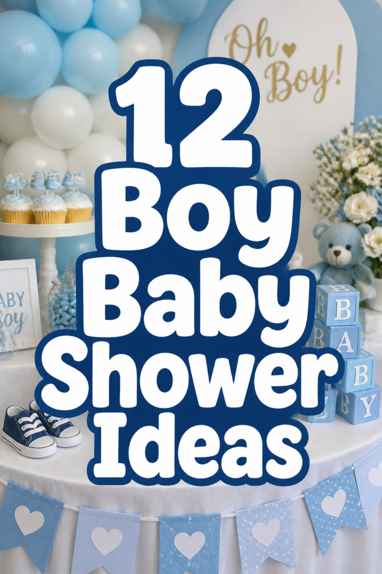 🍼 12 Boy Baby Shower Ideas