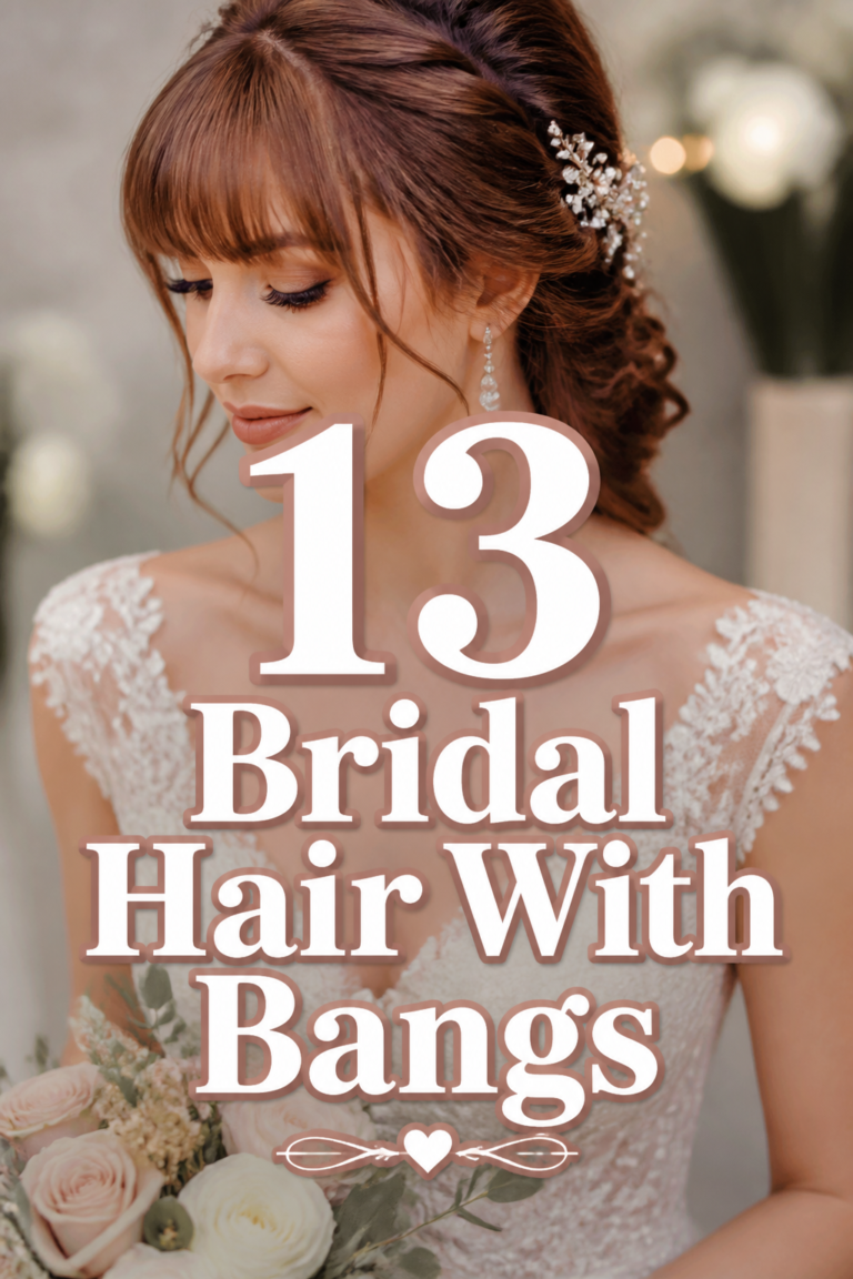 👰‍♀️ 13 Bridal Hair With Bangs