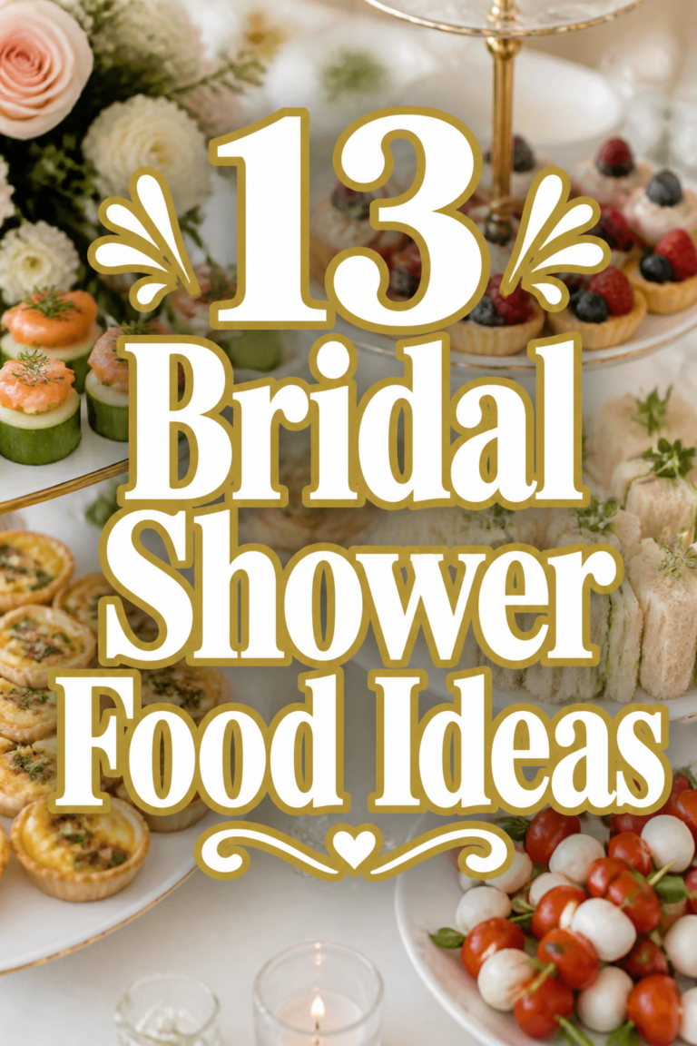 🥂 13 Bridal Shower Food Ideas