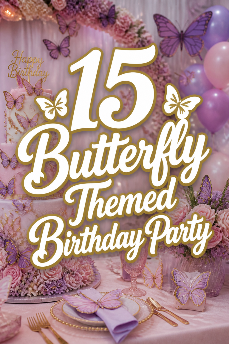 🦋 15 Butterfly Themed Birthday Party