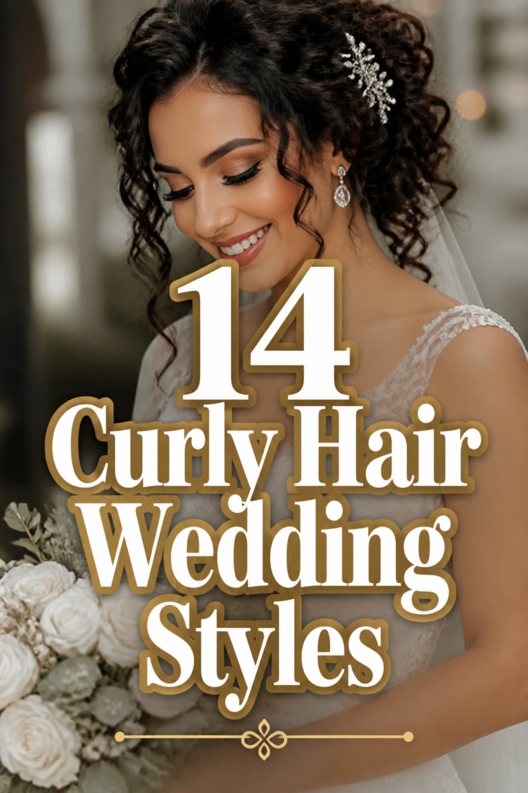 👰‍♀️ 14 Curly Hair Wedding Styles