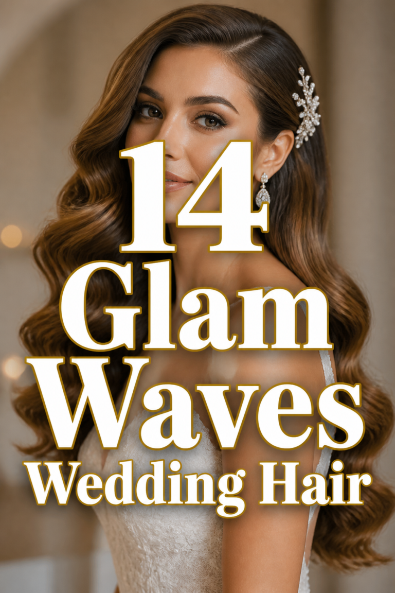 ✨ 14 Glam Waves Wedding Hair