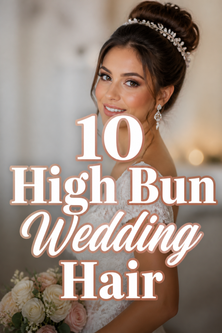 👰‍♀️ 10 High Bun Wedding Hair