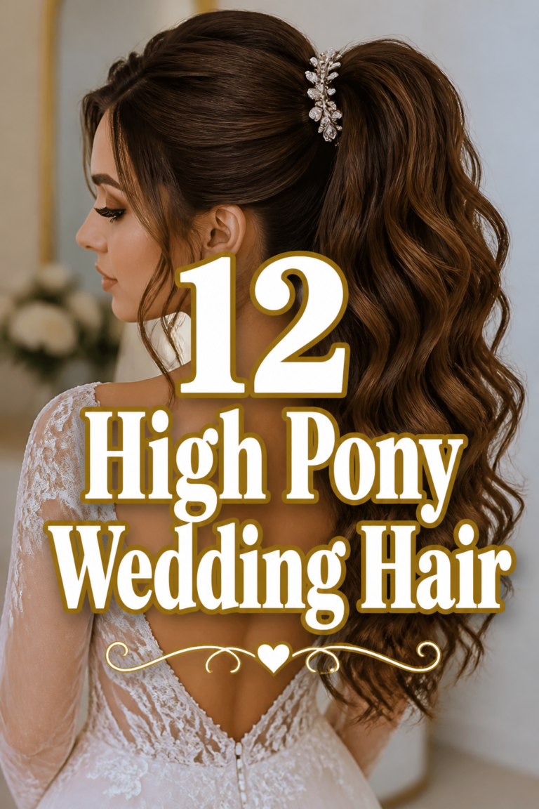 ✨ 12 High Pony Wedding Hair