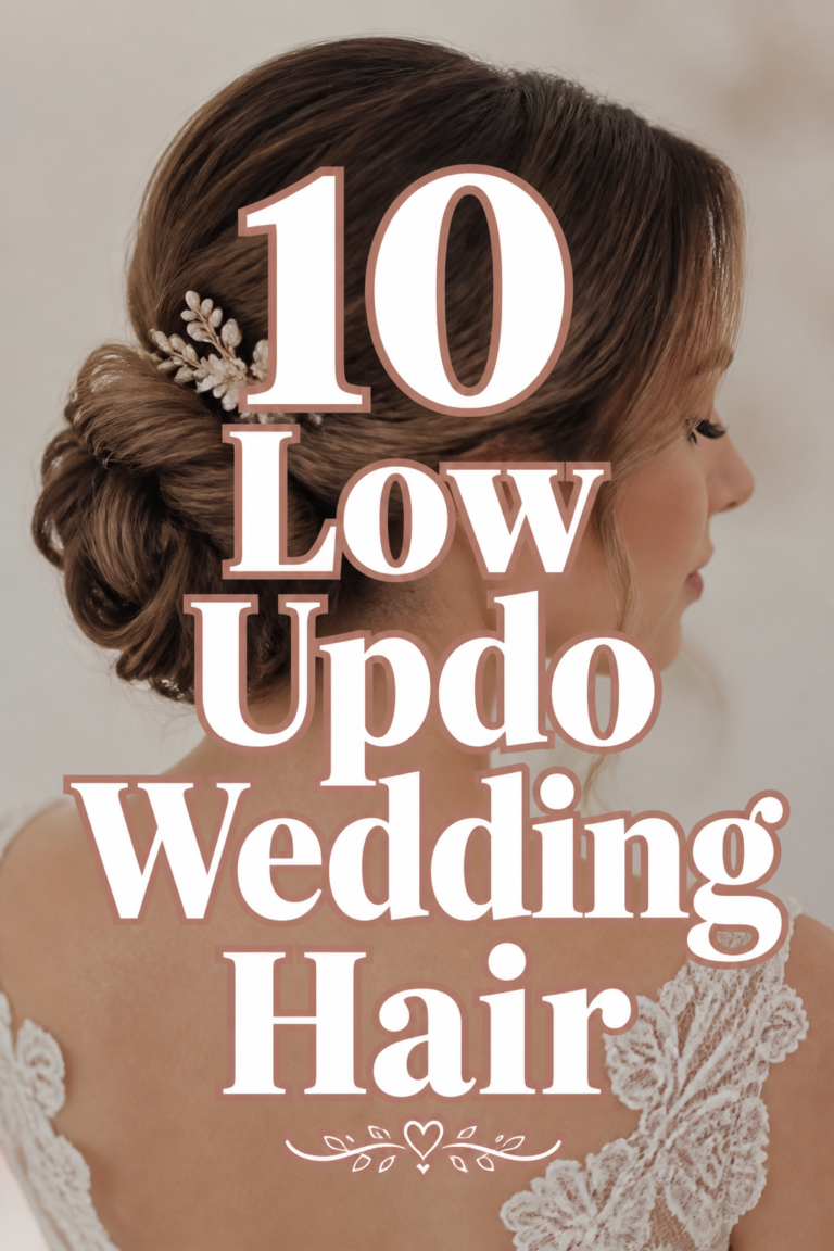 🌸 10 Low Updo Wedding Hair