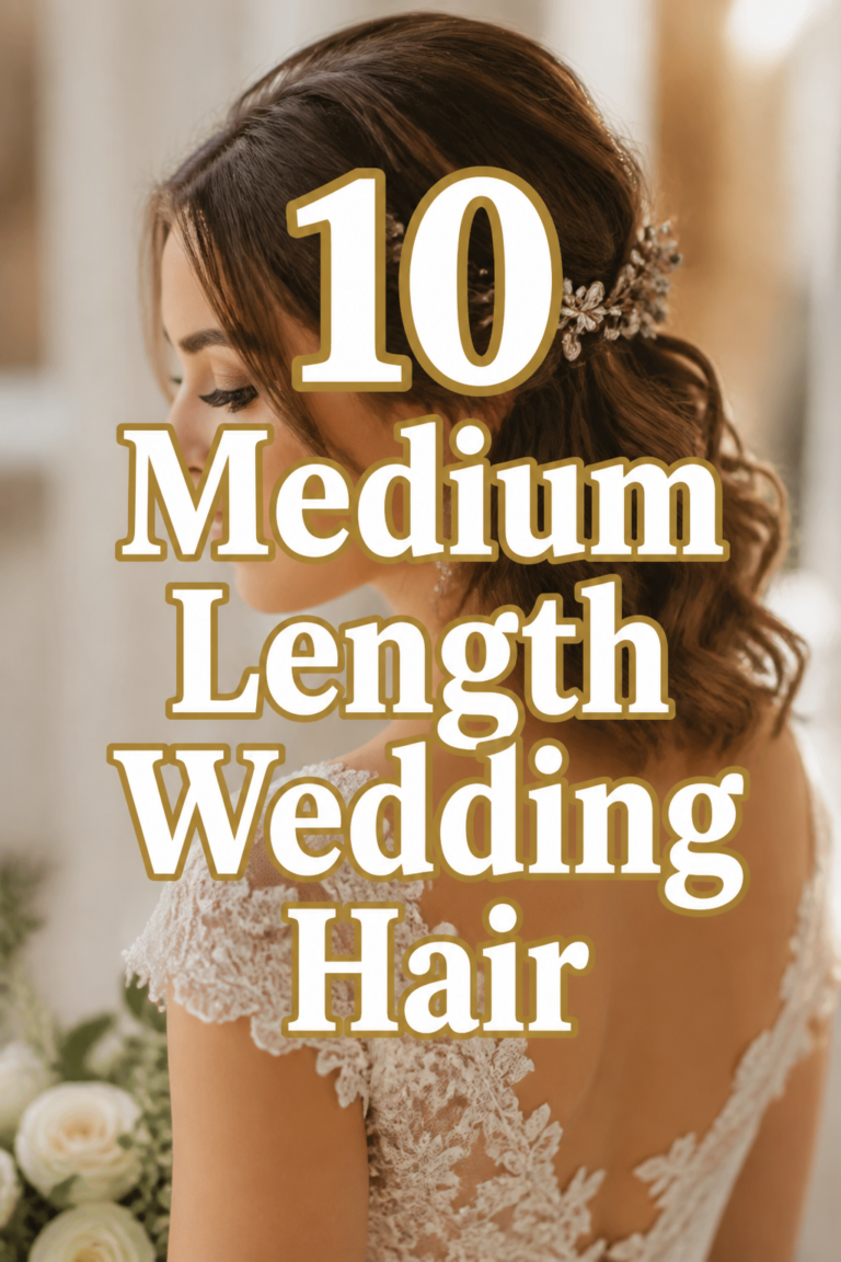 💍 10 Medium Length Wedding Hair