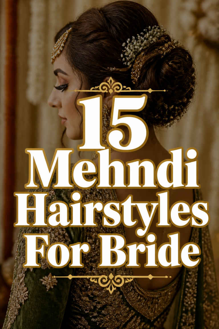 🌸 15 Mehndi Hairstyles For Bride