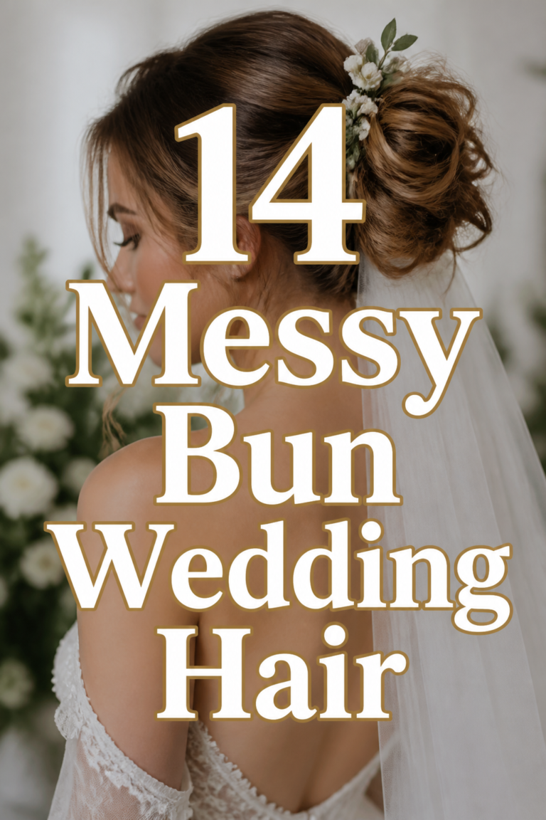 💐 14 Messy Bun Wedding Hair