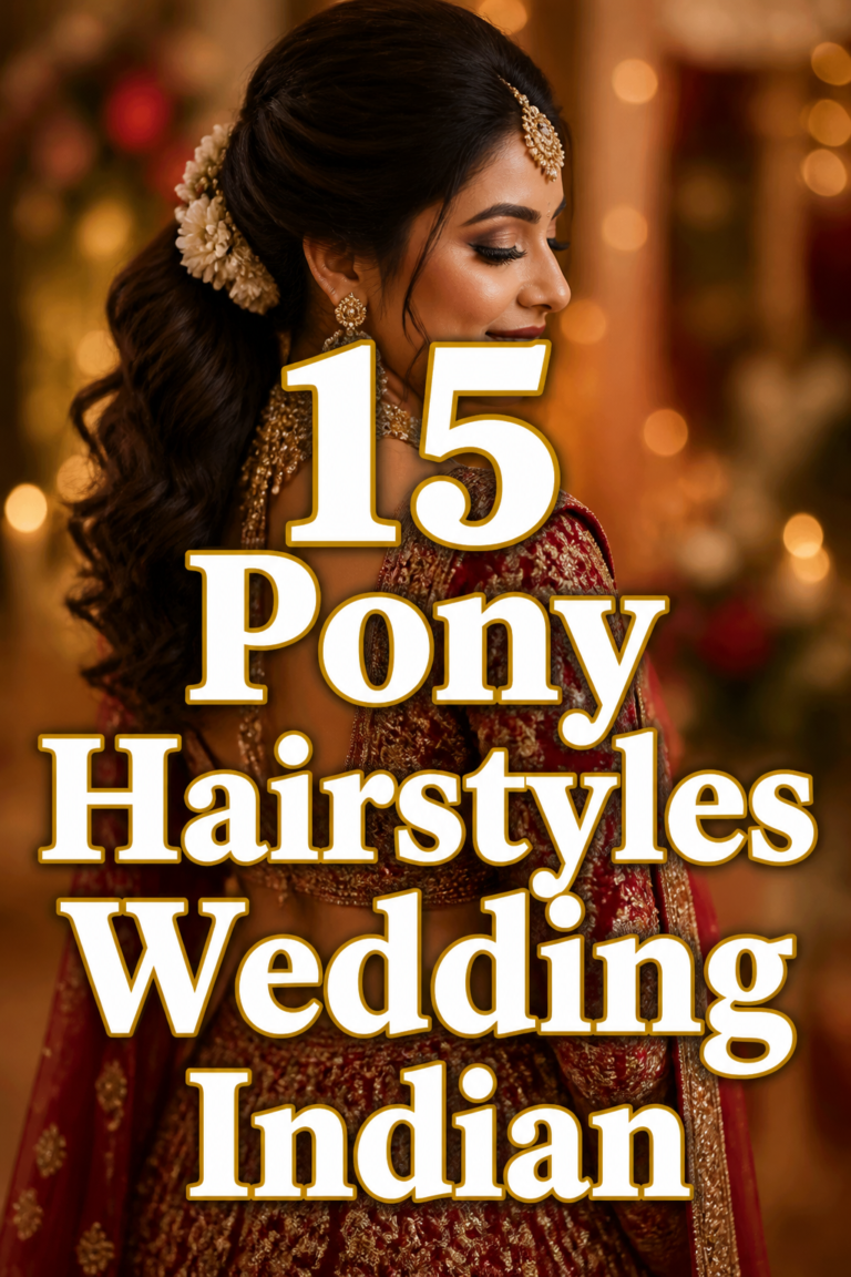 🌸 15 Pony Hairstyles Wedding Indian