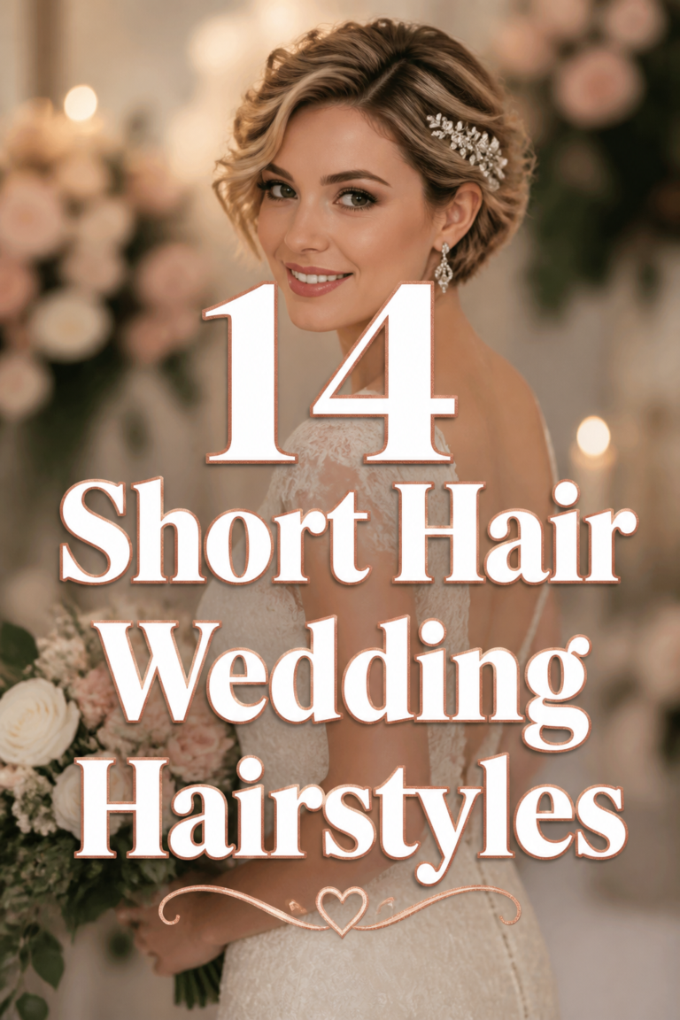 ✨ 14 Short Hair Wedding Hairstyles