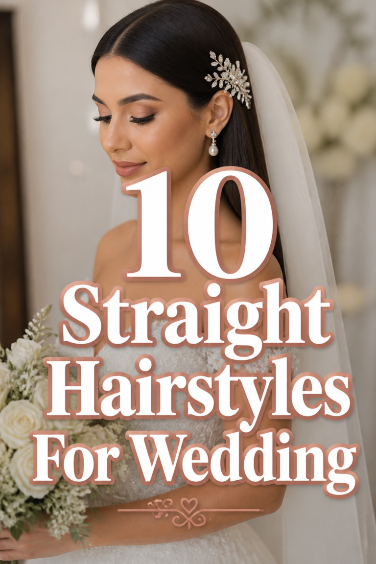👰‍♀️ 10 Straight Hairstyles For Wedding