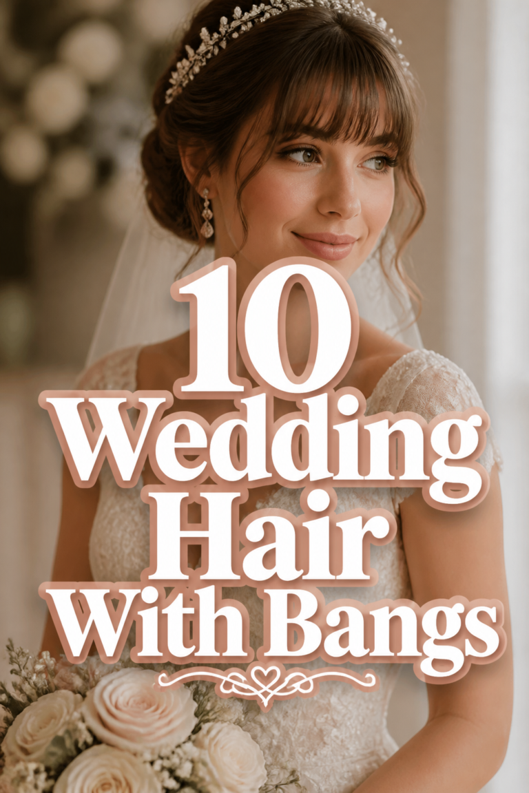 👰 10 Wedding Hair With Bangs