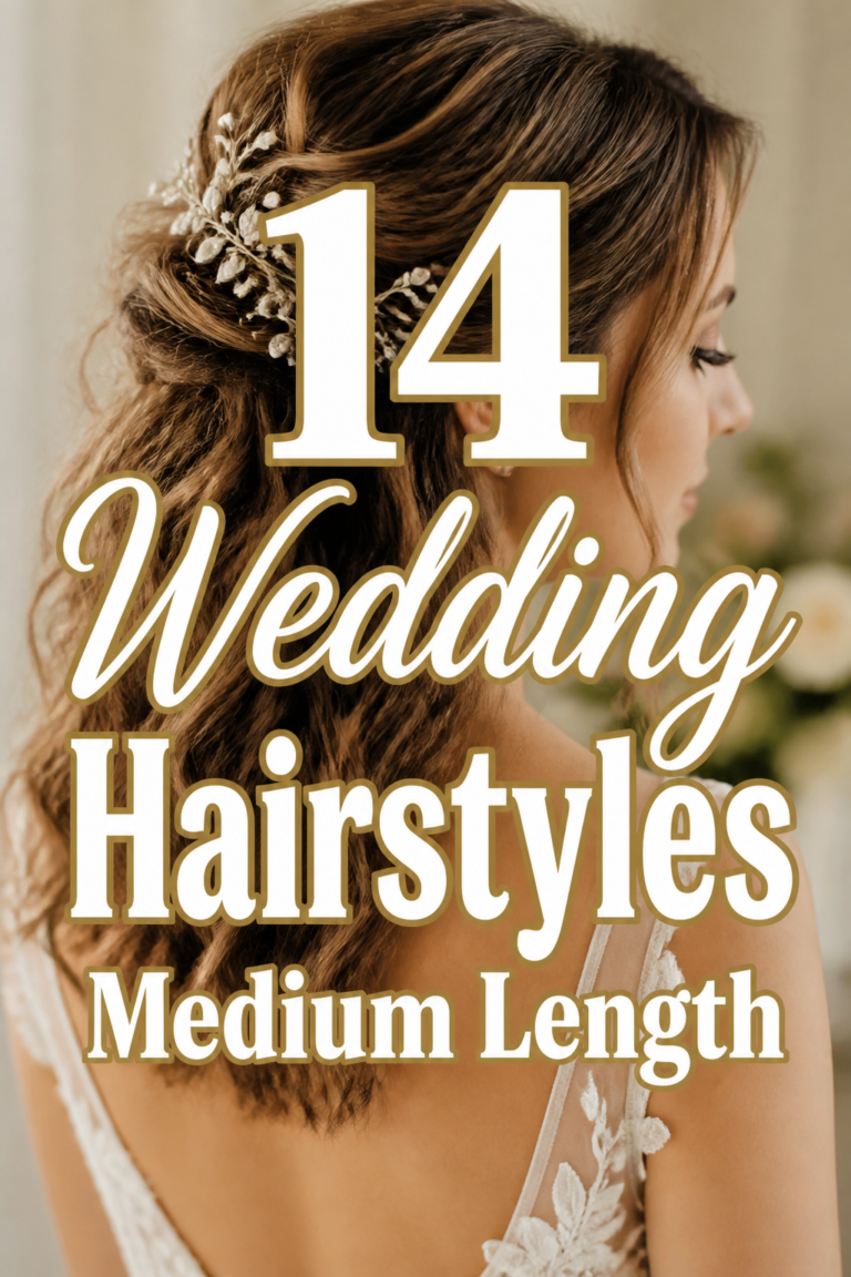 ✨ 14 Wedding Hairstyles Medium Length