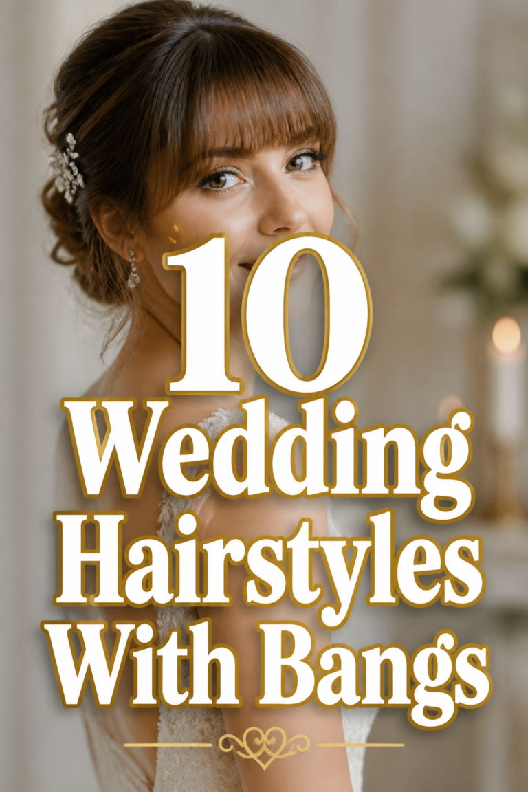 👰 10 Wedding Hairstyles With Bangs