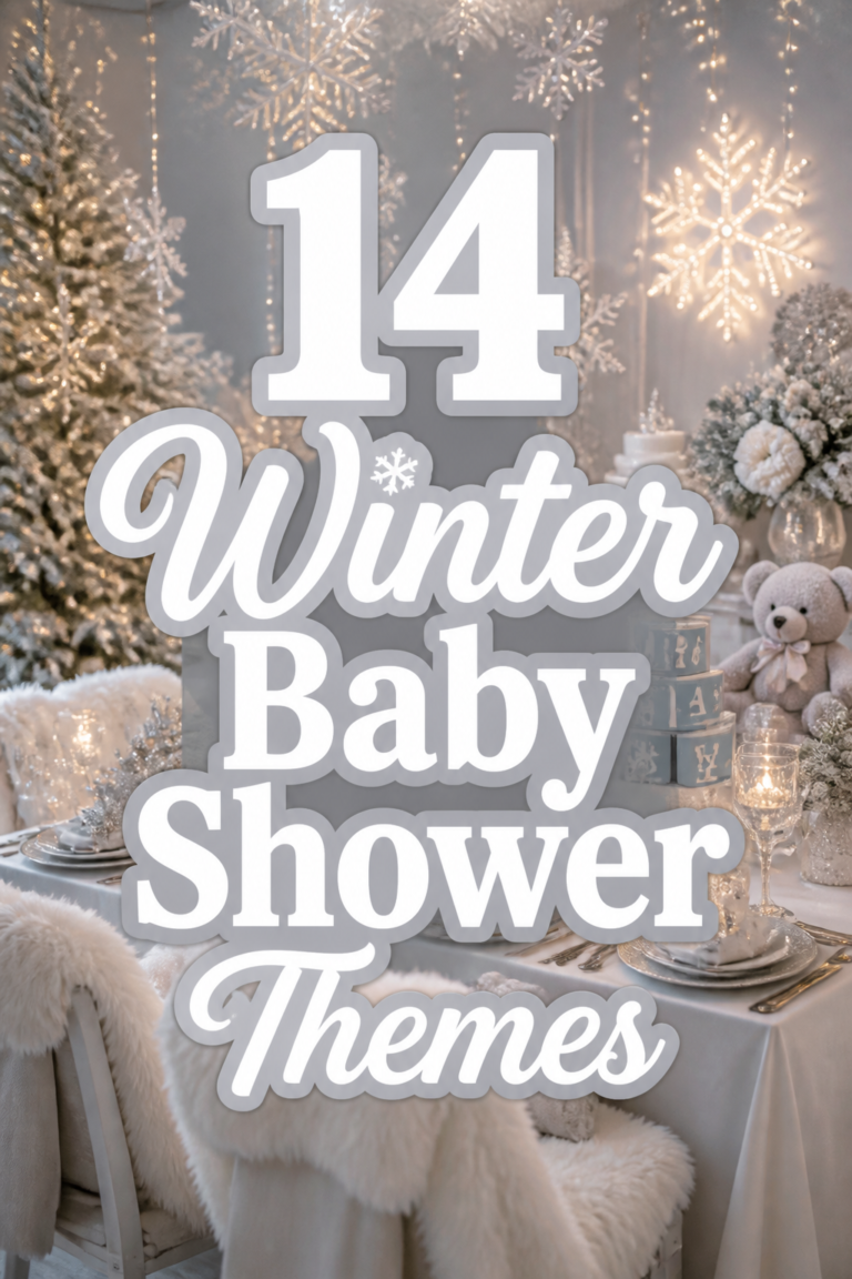 ❄ 14 Winter Baby Shower Themes